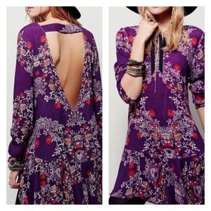Free People Smooth Talker Open V Back Dress Tunic